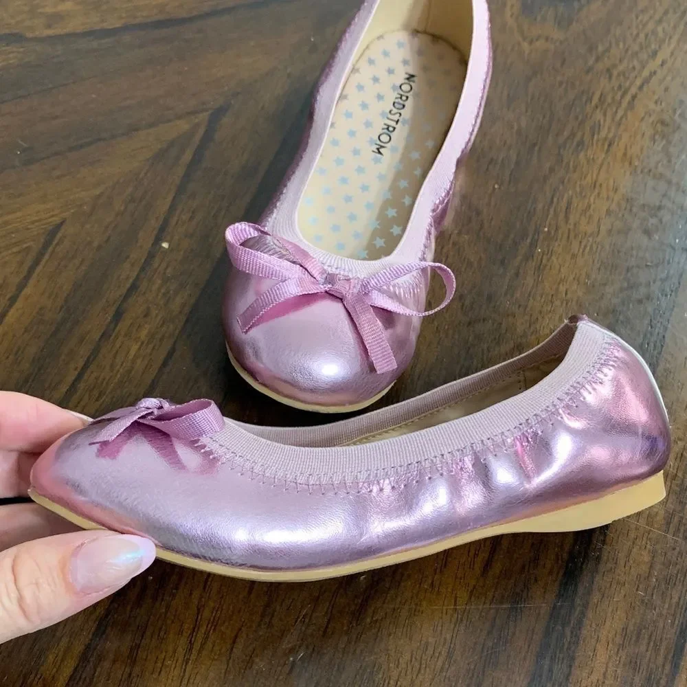 Nordstrom Kids Shiny Pink Dress Shoes